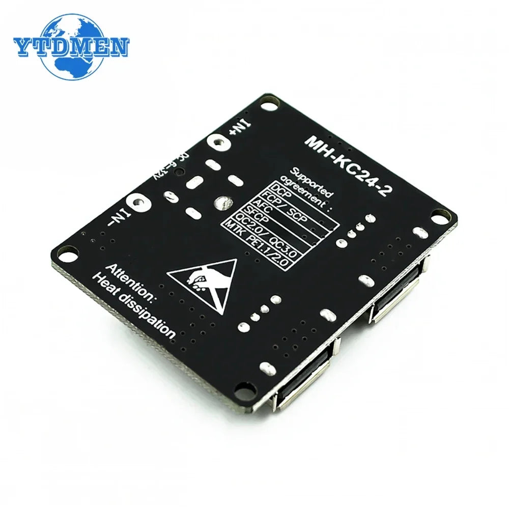 USB QC3.0 QC2.0 DC-DC Buck Converter Charging Step-Down Module 6-32V 9V 12V 24V To Fast Quick Charger Circuit Board
