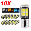 10pcs T10 W5W 194 501 Led Canbus No Error Car Interior Light T10 26 SMD 4014 Chip Pure White Instrument Lights Bulb Lamp 12V