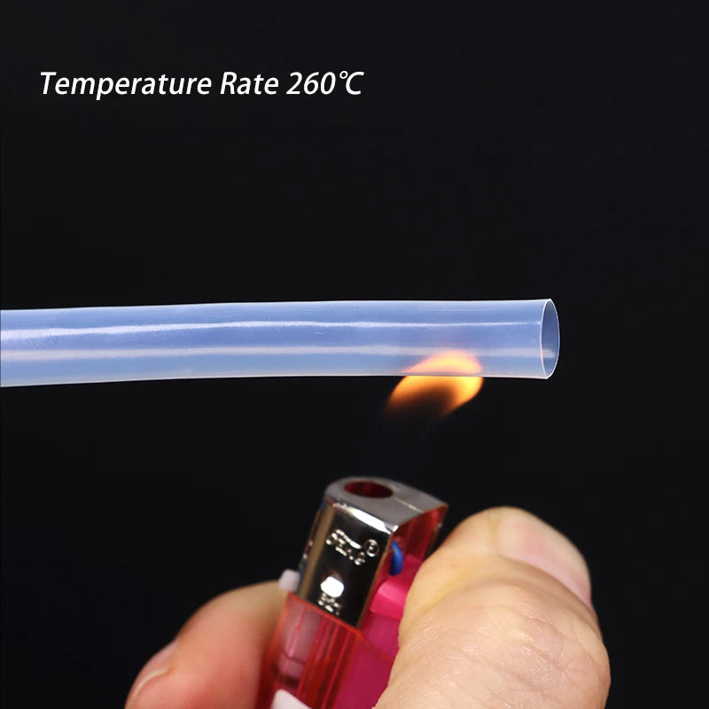 Transparent  1.7:1 PTFE Heat Shrink Tube 0.5/1/2/2.5/4/5/6/8/10/12 mm High Temperature 260℃ Shrinkage Tubing For Wires 600V