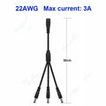 Splitter DC Power Cable 1 To 2/3/4/5/6/8 Way 5V 12V Male Female 5.5x2.1mm DC Plug Extension Wire For LED Strip Light Camera CCTV