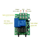 Relay Switch Controller DC 6~80V Voltage Detection Charging Discharge Monitor with Case Digital display DC voltage detection