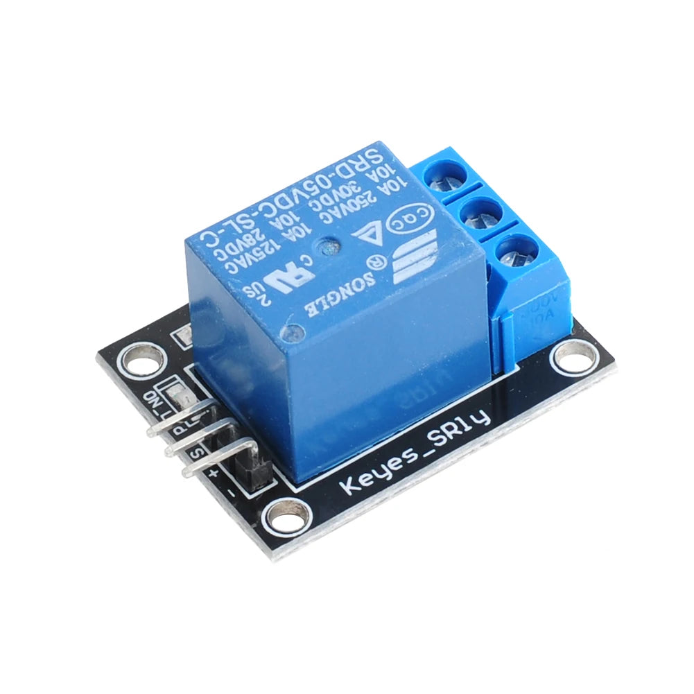 10pcs 5V 1 Way Channel Relay Module SRD-05VDC-SL-C with NO/NC Contact Control Support High Level Trigger for Arduino