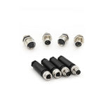 M8 Waterproof Sensor Connector Flange Socket A Type male&female 3pin 4pin plug straight screw threaded coupling