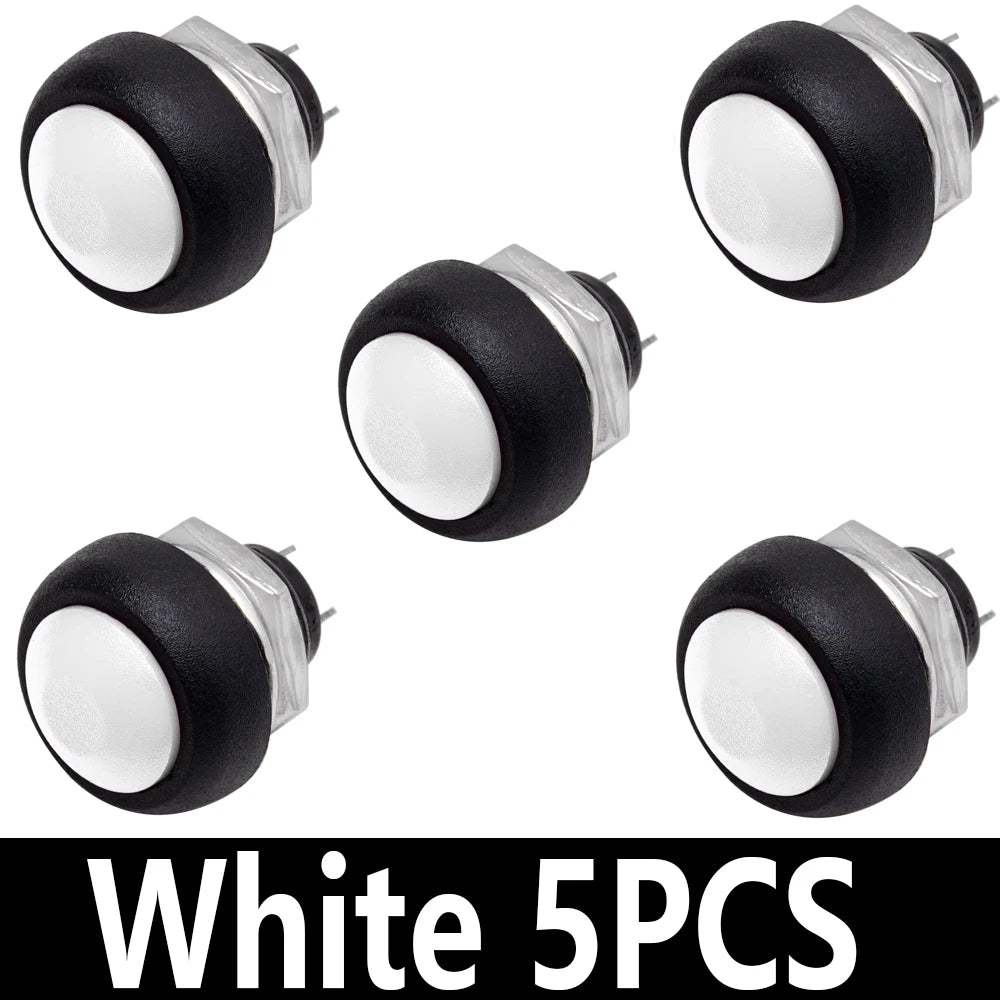 5~10PCS EGBO Mini 12mm Waterproof Momentary ON/OFF Push Button Round Switch PBS-33B PBS-11B For arduino