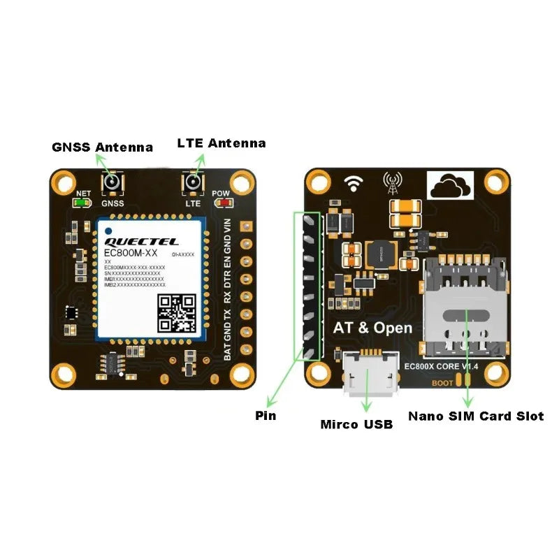 Quectel EG800AK Core Board 4G Full Netcom CAT1 Module DTU Internet of Things Communication EG800Z Internet Access Module