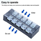 Terminal Block Connector Dual Row Terminal Block With Screws Strip Block Terminal Electric Connector Strip Electrical