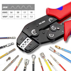 SN-58B 0.25-1.5MM² AWG24-16 Non-insulated Crimper for Dupont Jumper Wire EPS PCIE SATA PINS MOLEX JST Terminals Crimping Plier