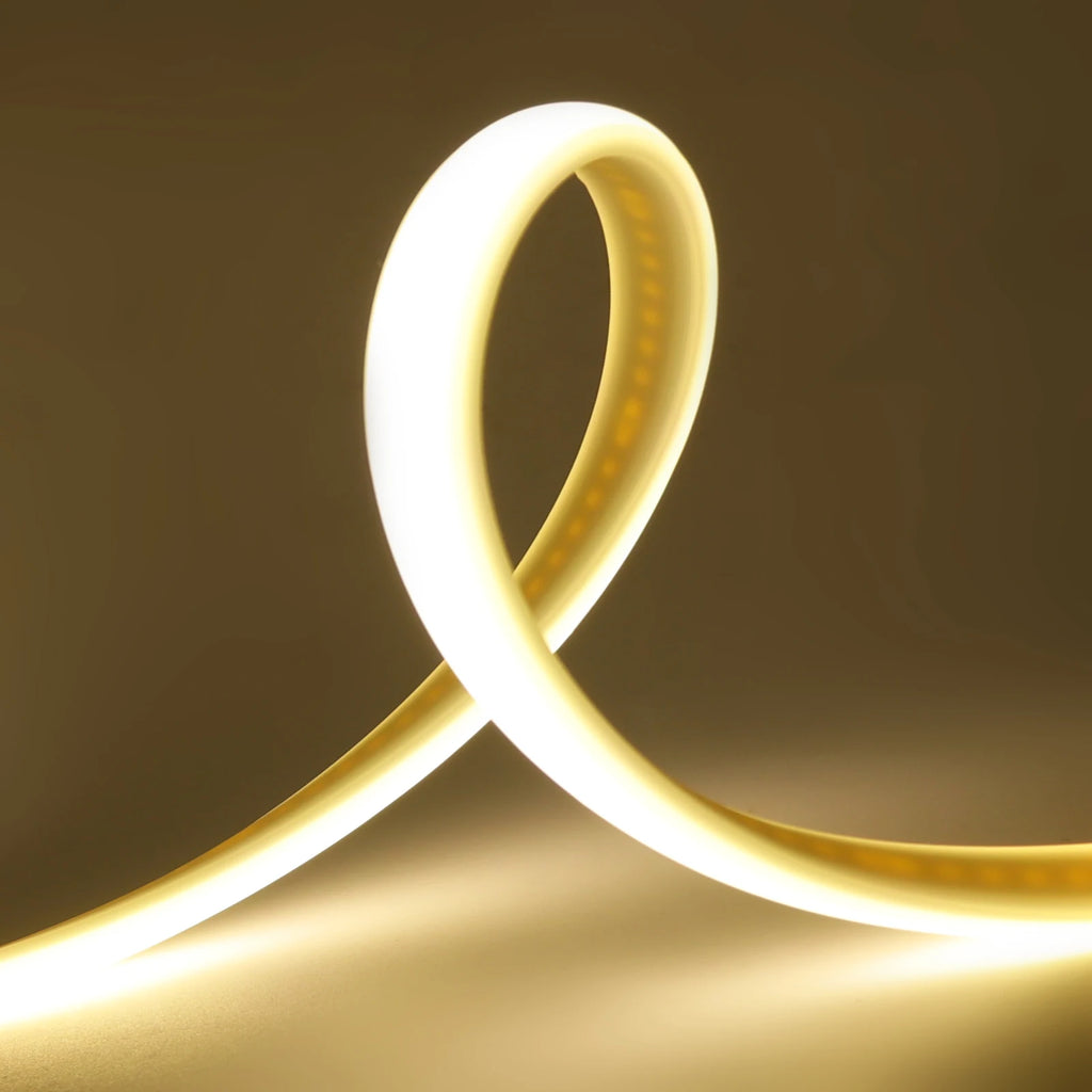 AC 220V COB Strip With ON/OFF Switch White 3000K 4000K 6000K IP65 Waterproof Home Decor Flexible Ribbon LED Neon Light 1M-35M