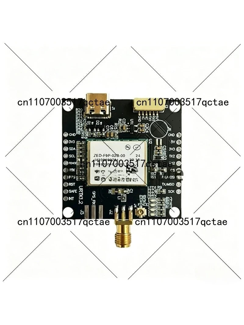RTK GNSS GPS Receiver Module ZED-F9P with SMA USB Development Board for Drone Navigation Positioning