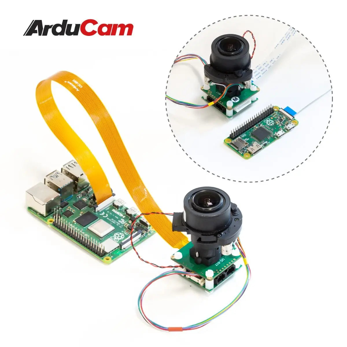 Arducam 12MP IMX477 Pan Tilt Zoom(PTZ) Camera for Raspberry Pi 4/3B+/3 and Jetson Nano and NVIDIA Orin NX/AGX Orin, IR-Cut Switc