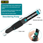 Toolour Solder Sucker Desoldering Vacuum Pump Solder Removal Tool Soldering Iron Auxiliary Tool Welding Accessories