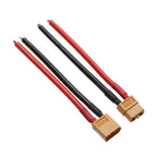 XT60 Connector Plug With Silicone Wire 12/14 AWG Female/Male Cable Dual Extension 10CM/15CM Battery Connectors Model Accessories