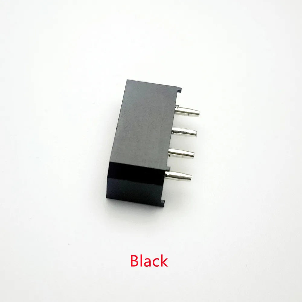 50PCS/1LOT Molex White or Black Big 4P 4D Female Socket Straight Hollow Needle for PC Computer ATX IDE Power Connector