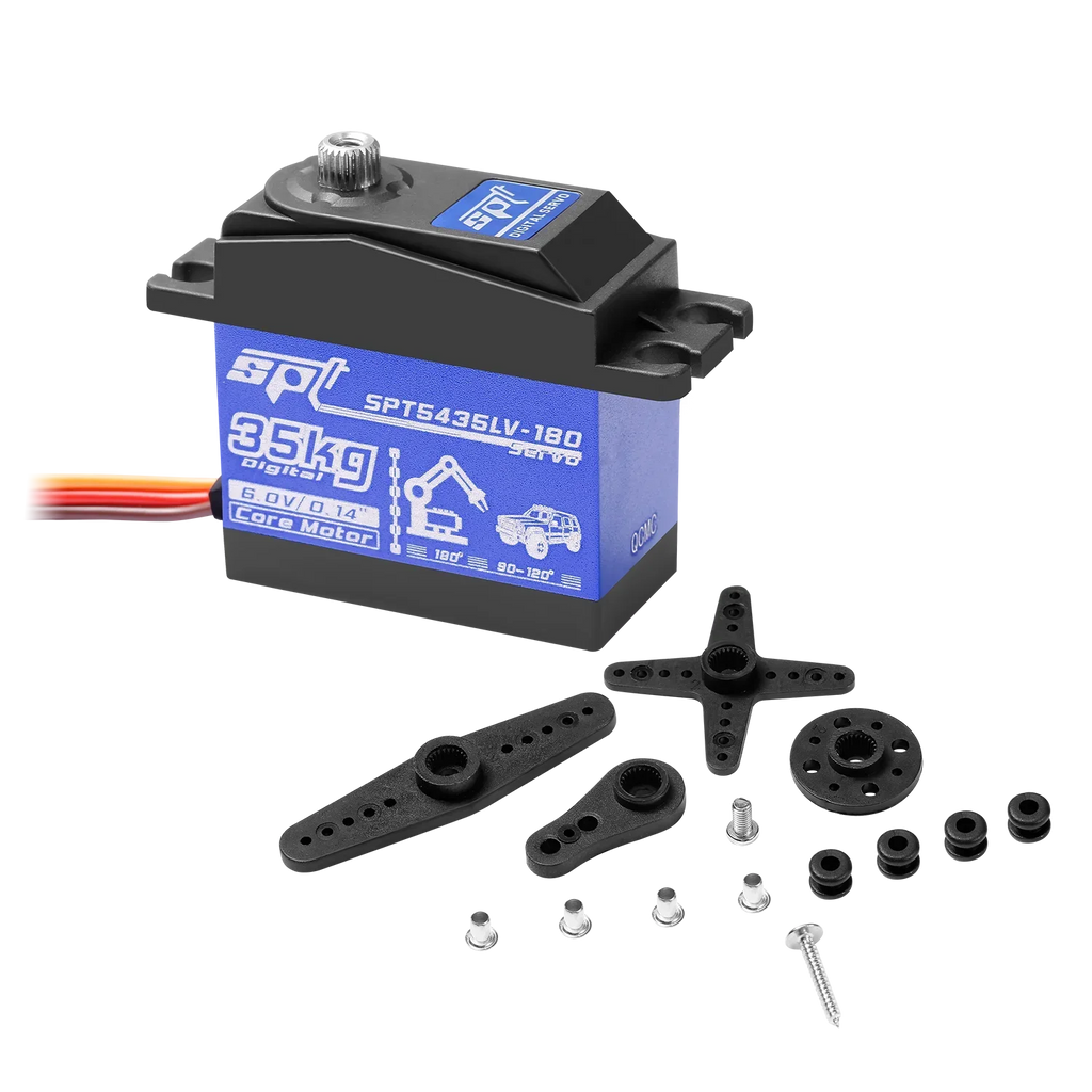 SPT 25KG 35KG Digital RC Servo Large Torque 180° 360° Metal Gear Waterproof Motor for RC Crawler Car SCX10 TRX4 Drift Robot