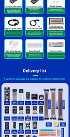 STM32 Development Board Starter Kit Advanced Kit STM32F103C8T6 Minimum ARM System Board Introductory More Than Ten Types A Set