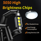 2/4/6/10PCS Super Bright Festoon LED 31/36/39/42MM 5050 3Chips Aluminum Body Fast Cooling for Car Reading Liscense Plate Light