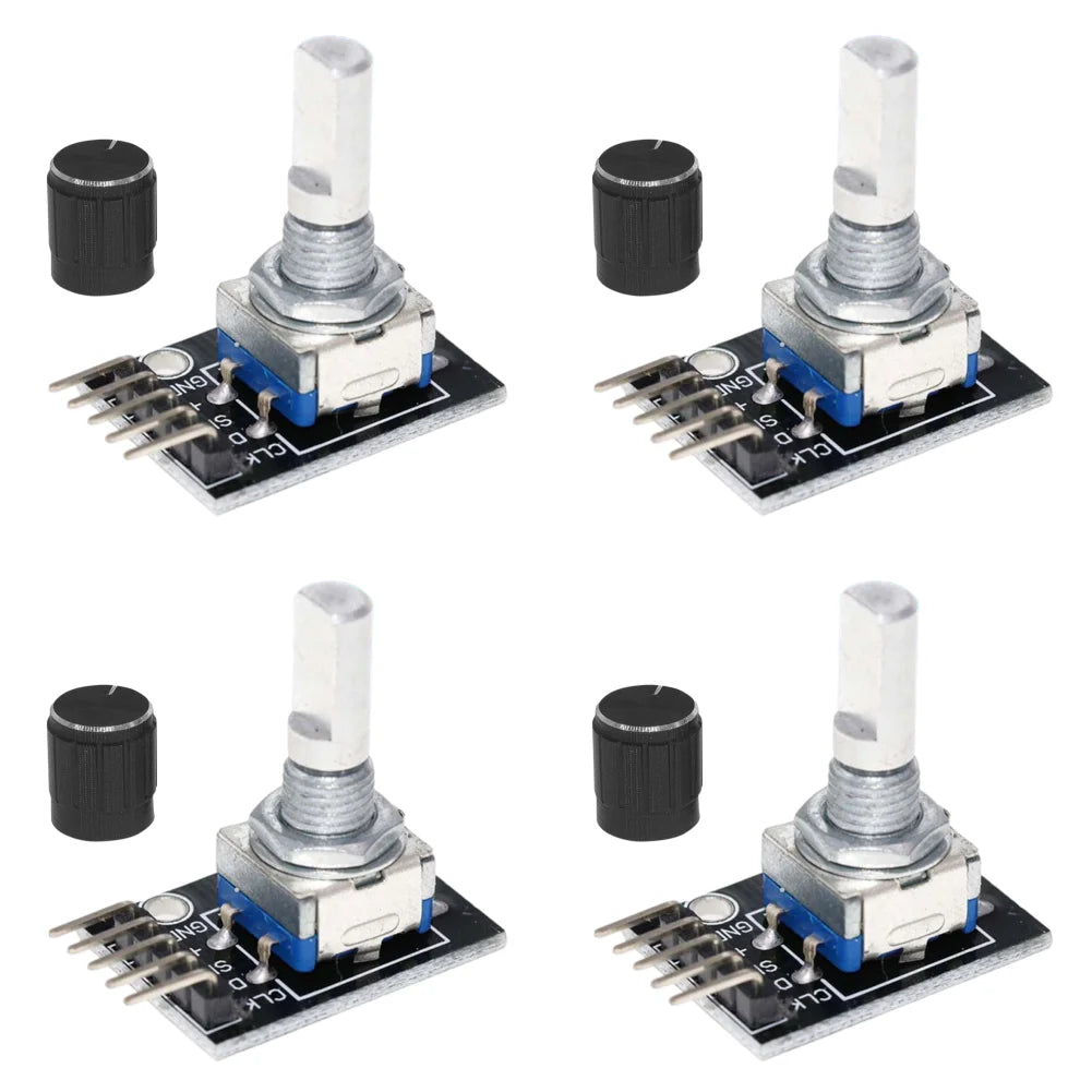 1-10PCS 360 Degree Rotary Encoder Module KY-040 Brick Sensor Development Board with Knob Cap Potentiometer KIT DIY for Arduino