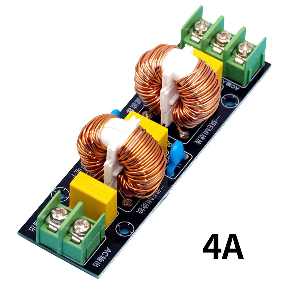 Power Supply Filtering Board Power Supply Filter EMI High Frequency Two-stage Power Low-pass Filter Board 2A-18A DIY Audio