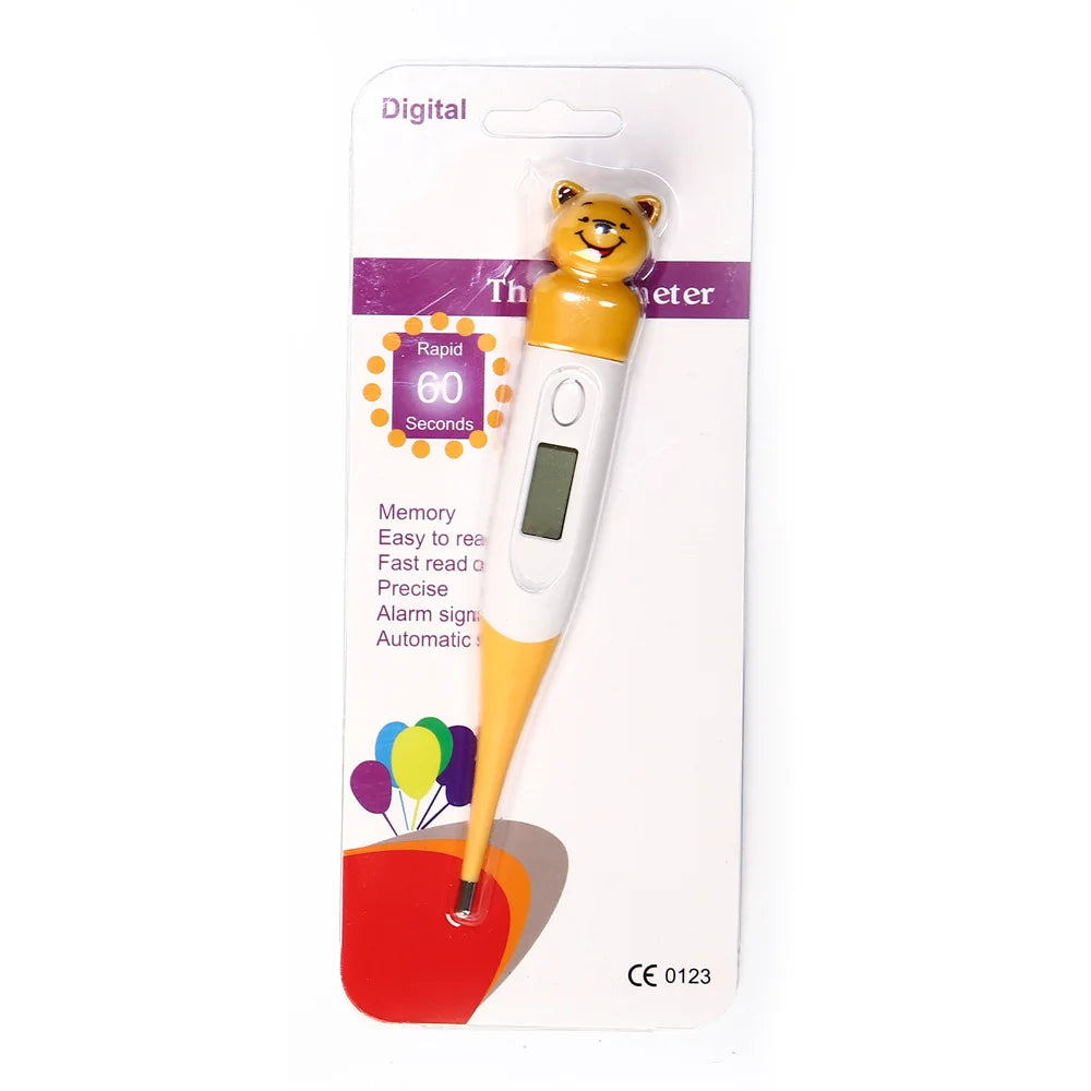 Hot Selling Cute Animal Digital Thermometer Waterproof Flexible Tip Fast Accurate Reading Baby Oral Armpit Temperature Checker