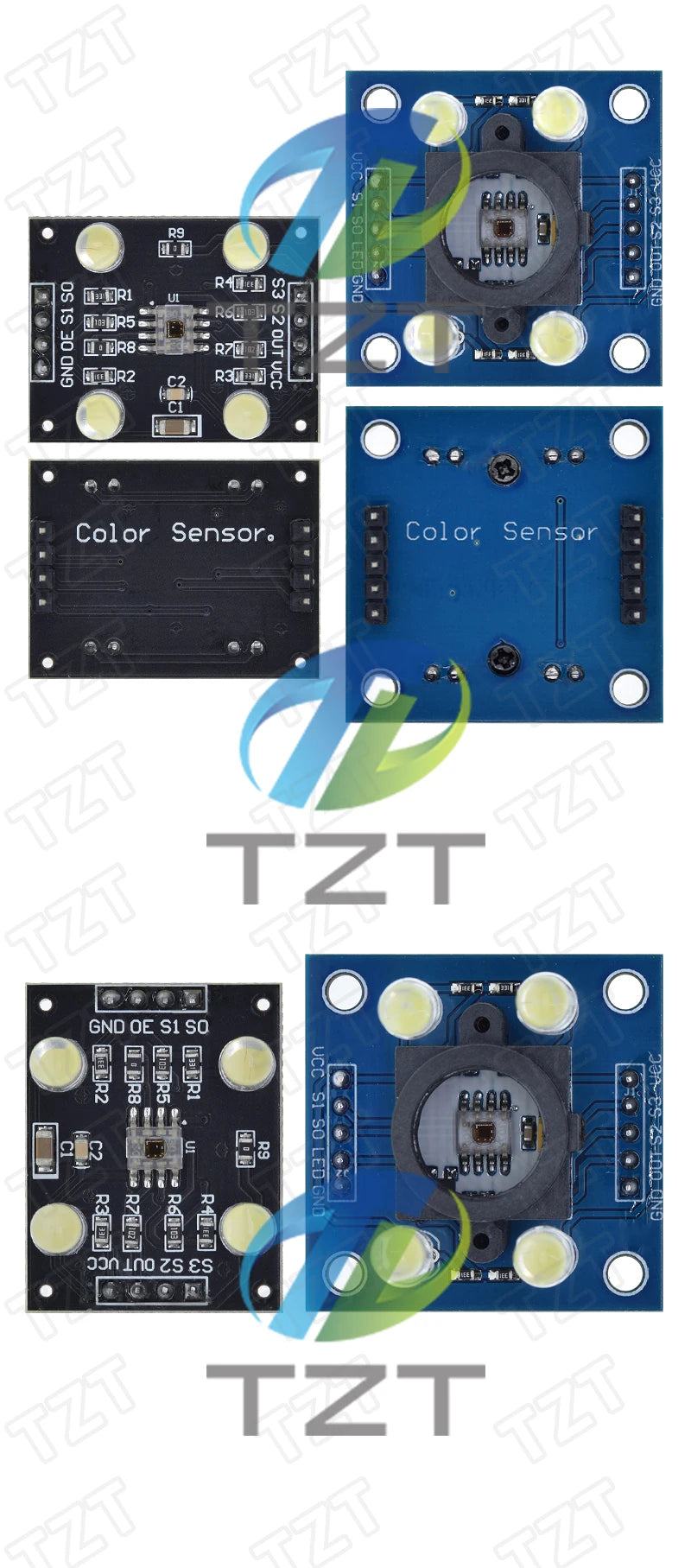TZT Color Recognition Module TCS230 TCS3200 Color Detection Module Color recognition Module For Arduino DIY Module DC 3-5V Input