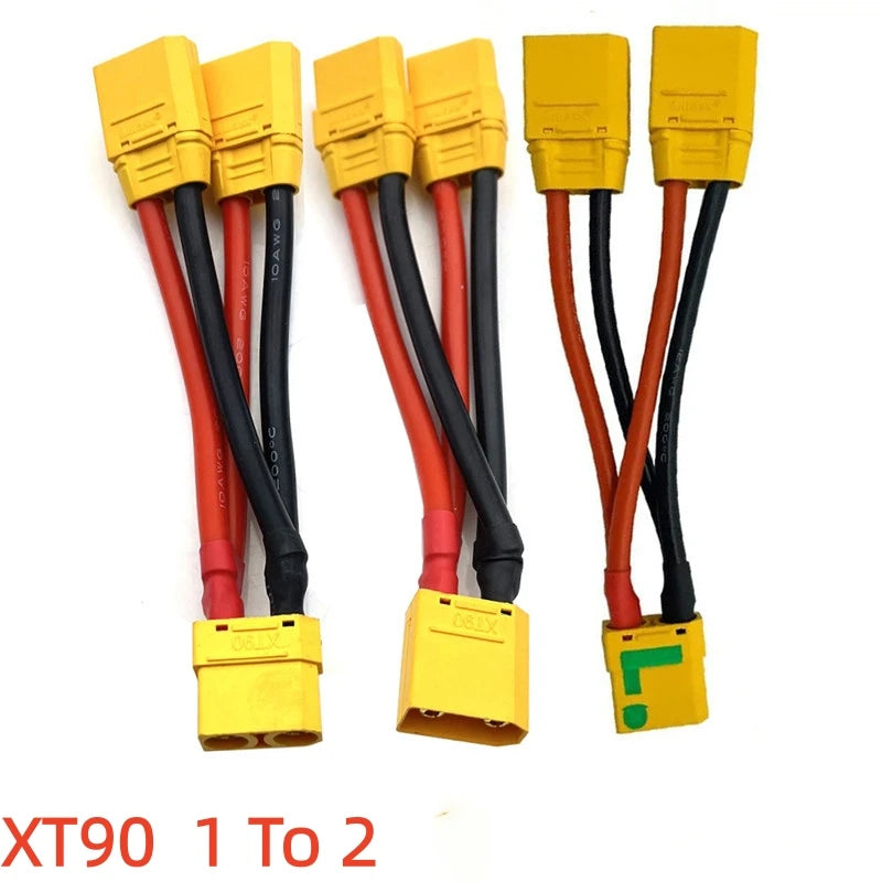 1PCS XT90 Plug Parallel Wire RC Model Plant Protection Remote Control Car Battery ESC Balance Charge Connector 10/12AWG Wire
