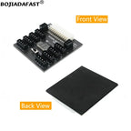 Computer PSU ATX 24PIN to 8 * Molex 4Pin + 2 * PCIE 6Pin Breakout Board Adapter For Hard Disk Drive
