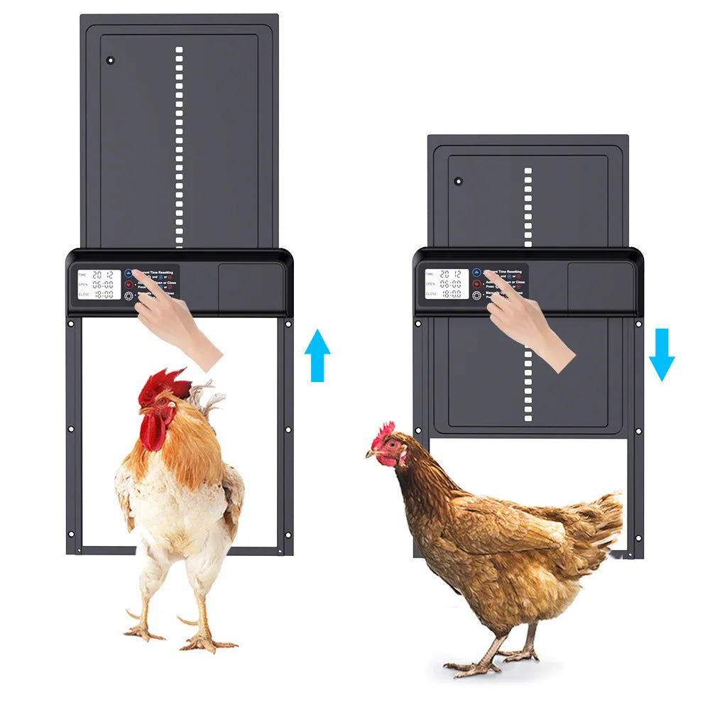 Upgraded 2nd Gen Automatic Pet Door Smart Timer Lift For Dogs Cats Cold Resistant Durable Pet House