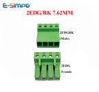 5/10PCS 7.62MM Large spacing 2EDG 2EDGRK 2-16P Welding free Docking Aerial Plug-in Terminal Block PCB Termianl Connector