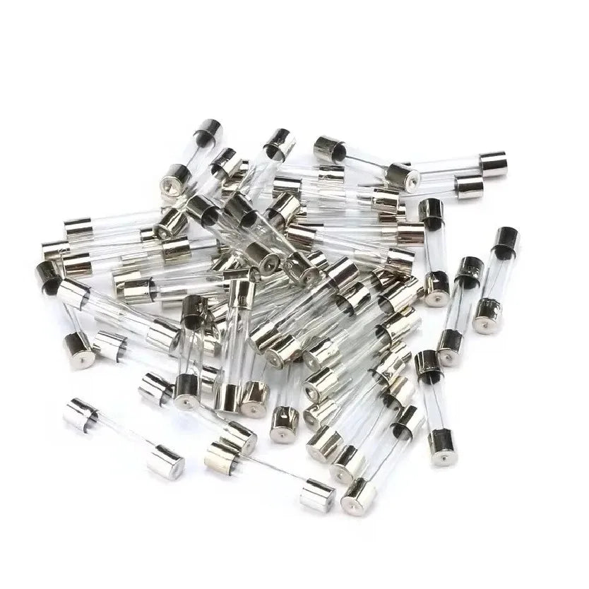 100-10PCS 5*20mm 6*30mm Fast Blow Glass Tube Fuses 250V 0.1 0.5 1 2 3 3.15 4 5 6 7 8 10 12 15 20 25 30A AMP Fuse Fast Blow
