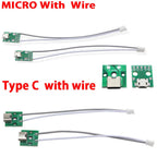 TYPE-C MICRO USB To DIP Adapter Female Connector B Type PCB Converter Breadboard USB-01 Switch Board SMT Mother Seat With Wire