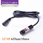 Light Red Cross Positioner 660nm 100mw Laser Diode Module Focusable Beam Cross Laser Locator For Woodworking Carving Machine