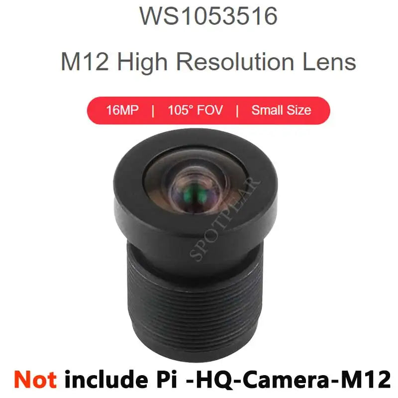 Raspberry Pi High Quality HQ Camera M12 For Lens 12MP 8mm/3.2mm/113 2.7mm/14MP 2.72mm/5MP 25mm/16MP 105 3.56mm
