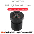 Raspberry Pi High Quality HQ Camera M12 For Lens 12MP 8mm/3.2mm/113 2.7mm/14MP 2.72mm/5MP 25mm/16MP 105 3.56mm