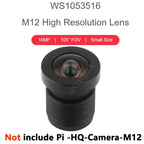 Raspberry Pi High Quality HQ Camera M12 For Lens 12MP 8mm/3.2mm/113 2.7mm/14MP 2.72mm/5MP 25mm/16MP 105 3.56mm
