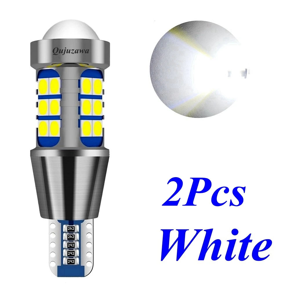 2 Pcs W16W LED T15 Led Bulbs 912 921 WY16W Super Bright 3030 Chip Car Brake Lights Canbus Auto Reverse Lamp White Red Yellow 12V