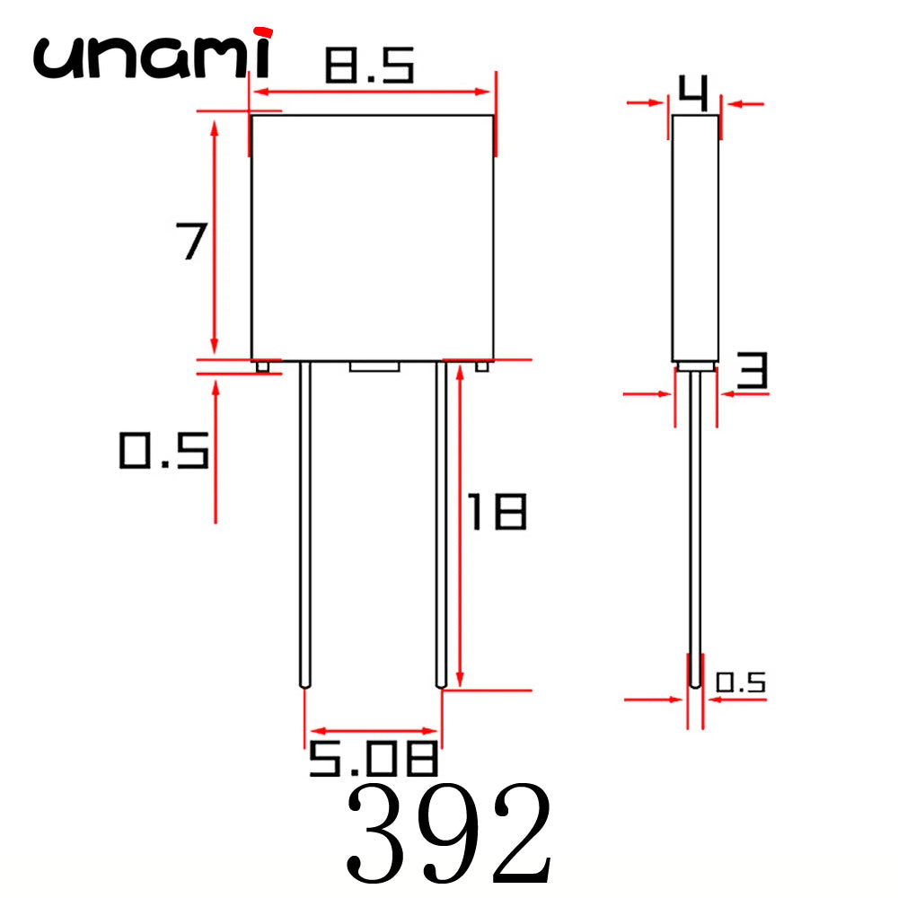 10Pcs 392 Square/382 Round Fuse Slow Blow T500mA 0.5A 1A 1.25A 1.6A 2A 2.5A 3.15A 4A 5A 6.3A 8A LCD TV Power Board