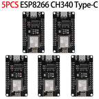 ESP8266 NodeMCU LUA CH340 ESP-12E WiFi Internet Development Board 4M Flash Serial Wireless Module for Arduino Type-c usb