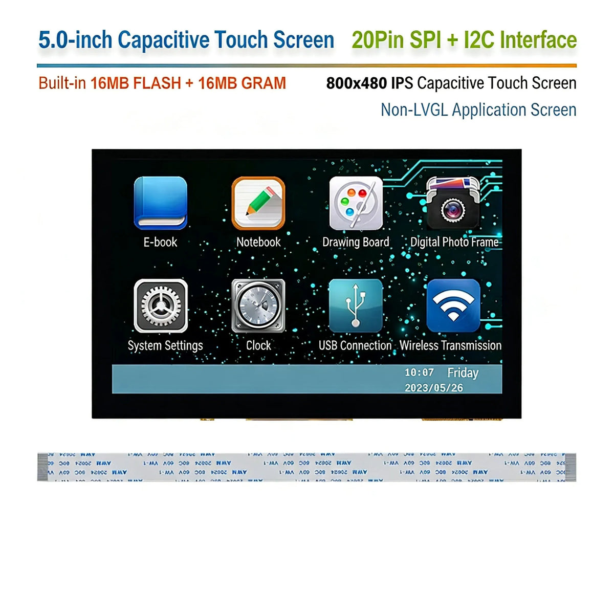 STM32F103VET6 Development Board STM32F103 Core Board Mini System Board M3 Capacitive Touch Screen LVGL Open Source