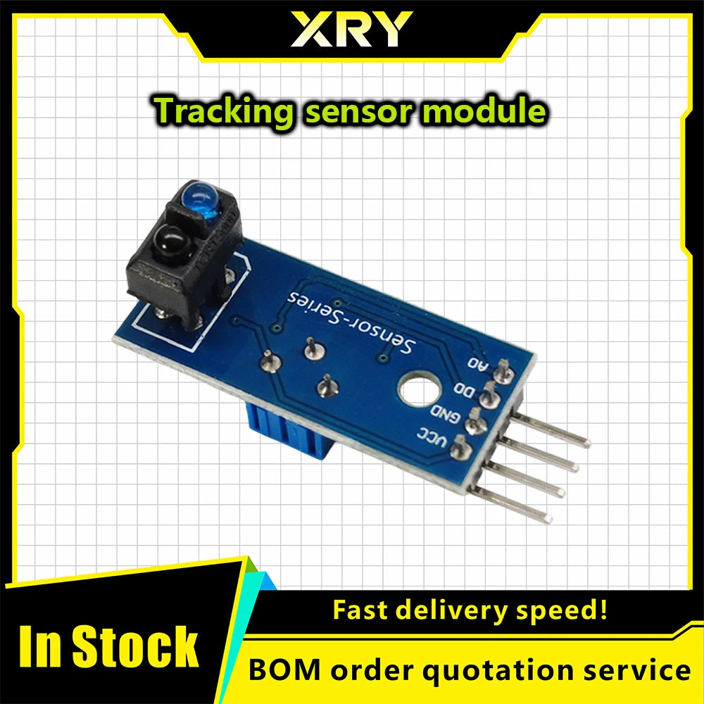 XRY TCRT5000 Infrared Reflective IR Photoelectric Sensor Switch 3.3V-5V Barrier Line Track Sensor Module Diy Kit