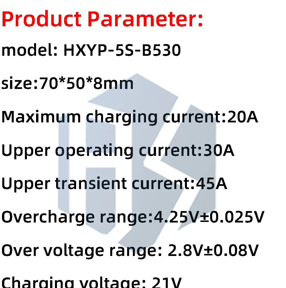1~3PCS 5S 18V 21V 30A 45A BMS Lithium Battery Charging Protection Board With NTC Resistors With Balance And Temperature