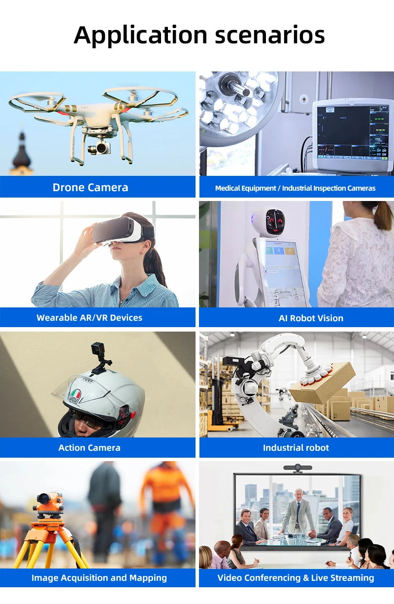 IMX386 Camera Module 12MP 4K 1/2.86" Outdoor Bike Helmet FPC Camera Module Wifi Mini Action Camera(Not Surveillance Camera)