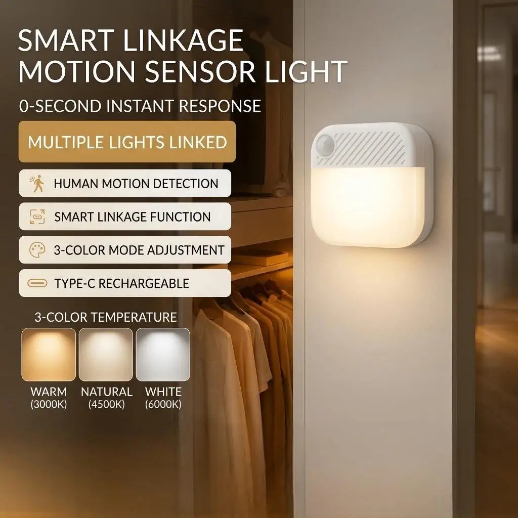 Night Light Motion Sensor With LED Light EU/US Plug Lamps Children'S Night Light Wireless Night Lamp For Bedside Table Bedroom