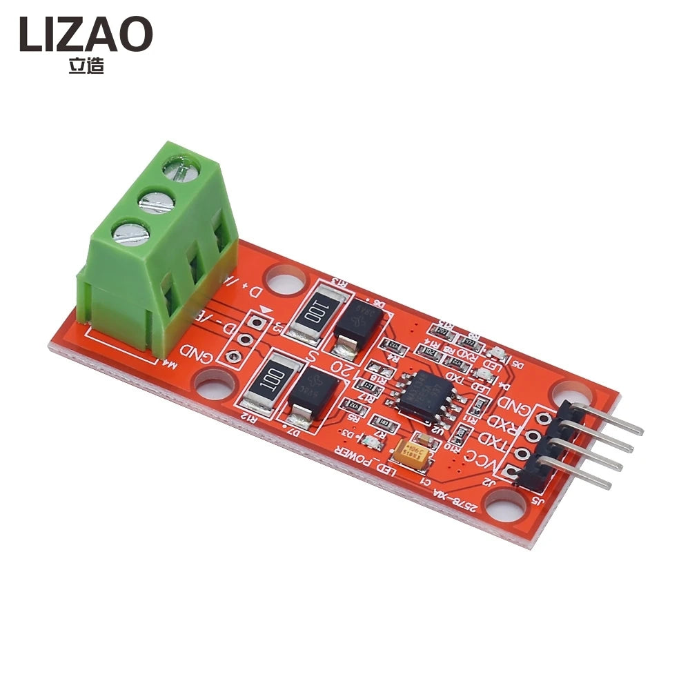 MAX3485 TTL to RS485 Converter Module, UART Serial Port Level Transceiver with Overvoltage Protection