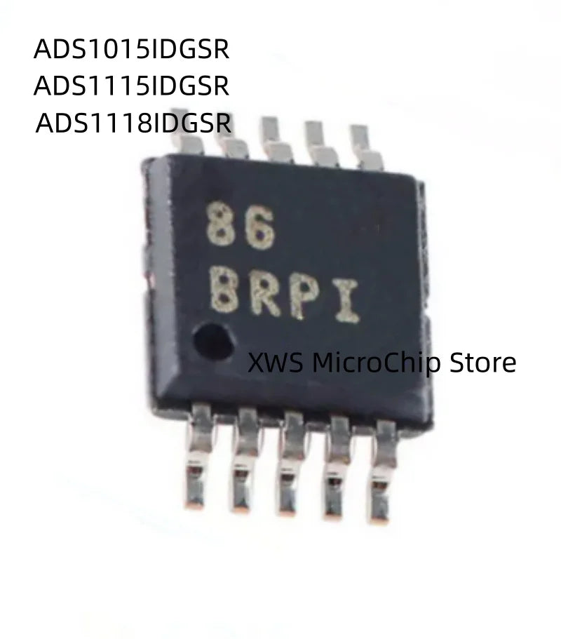 5PCS - 10PCS  ADS1015IDGSR  ADS1015  BRPI  BRP1  ADS1115IDGSR  ADS1115  BOGI  B0G1 ADS1118IDGSR  ADS1118  BBEI  BBE1  VSSOP-10