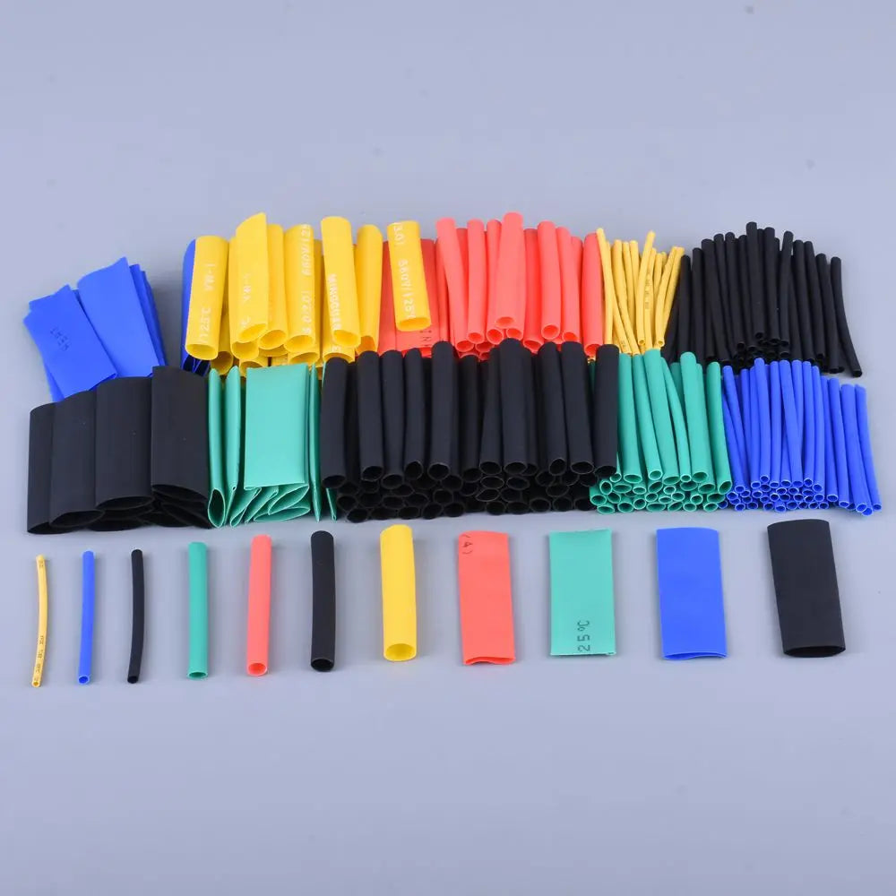 127-800pcs Heat-shrink Tubing Thermoresistant Tube Heat Shrink Wrapping Kit Electrical Connection Wire Cable Insulation Sleeving