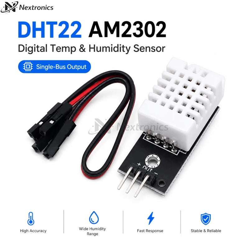 1/3/5PCS DHT22 AM2302 Digital Temperature Humidity Sensor Module with Cable High Precision for Arduino ESP32