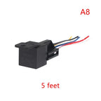 40A 12V-72V Automotive Relay 4/5Pin with Interlocking Socket Heat Resistant for Truck Van Moto Daily Use