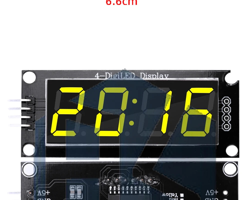 TM1637 LED Display Module 4 Digit Time Indicator Tube 7 Segment Digital Indicator Tube 0.56 Inch Digital LED Module