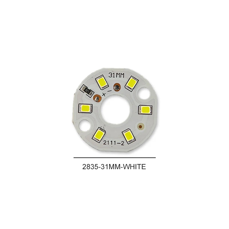 3/5/10PCS Round LED Light Board DC 5V 3W Low Voltage 5730 2835 SMD LEDs 3000K Warm or White 6000K Dimmable Bulb Lamp Panel