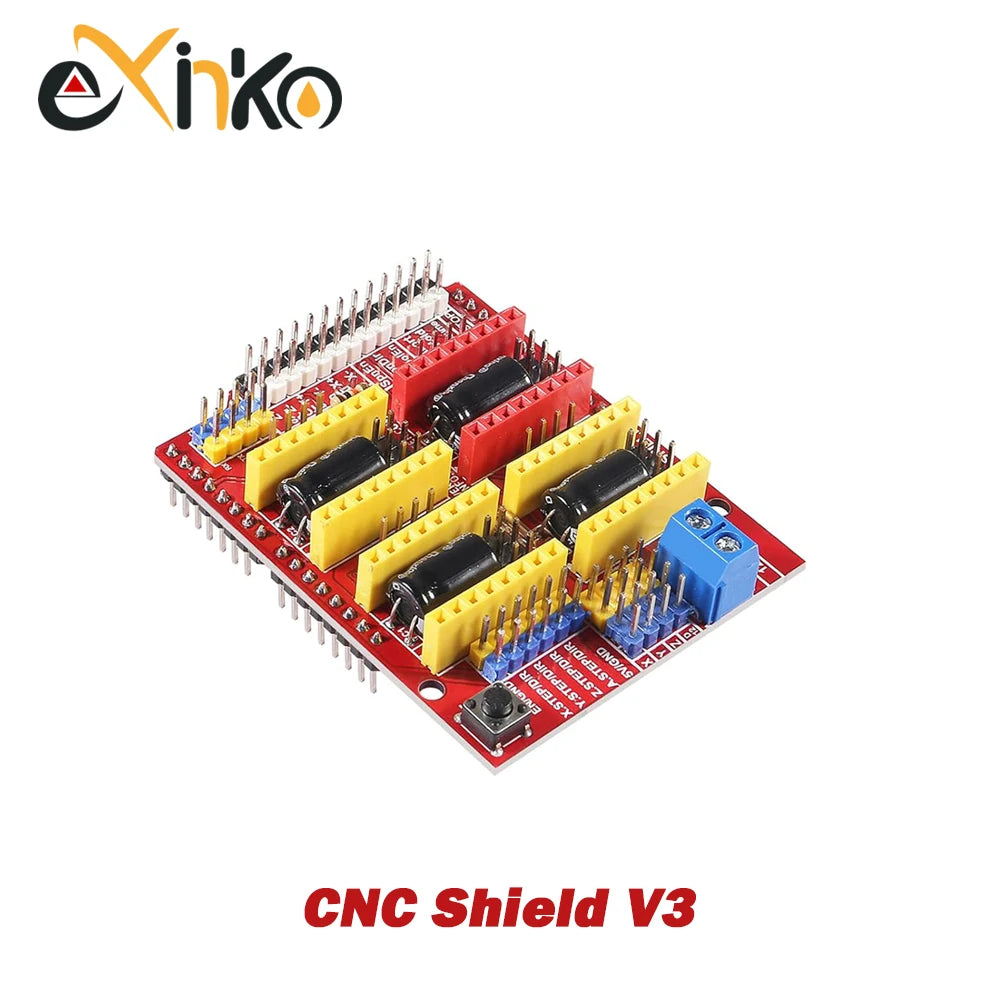 CNC Shield V4 CNC Shield V3 Engraving Machine 3D Printe+ 4pcs DRV8825 Or A4988 Driver Expansion Board For Arduino
